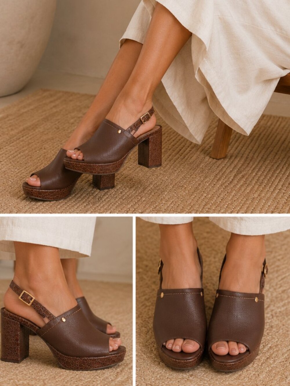 Jorge Bischoff Platform Heel Sandals 37